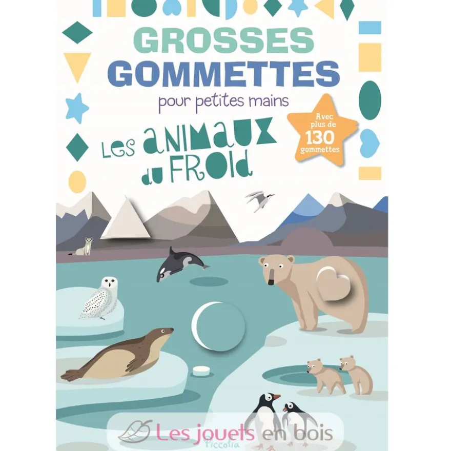 Grosses gommettes les animaux du froid - Piccolia