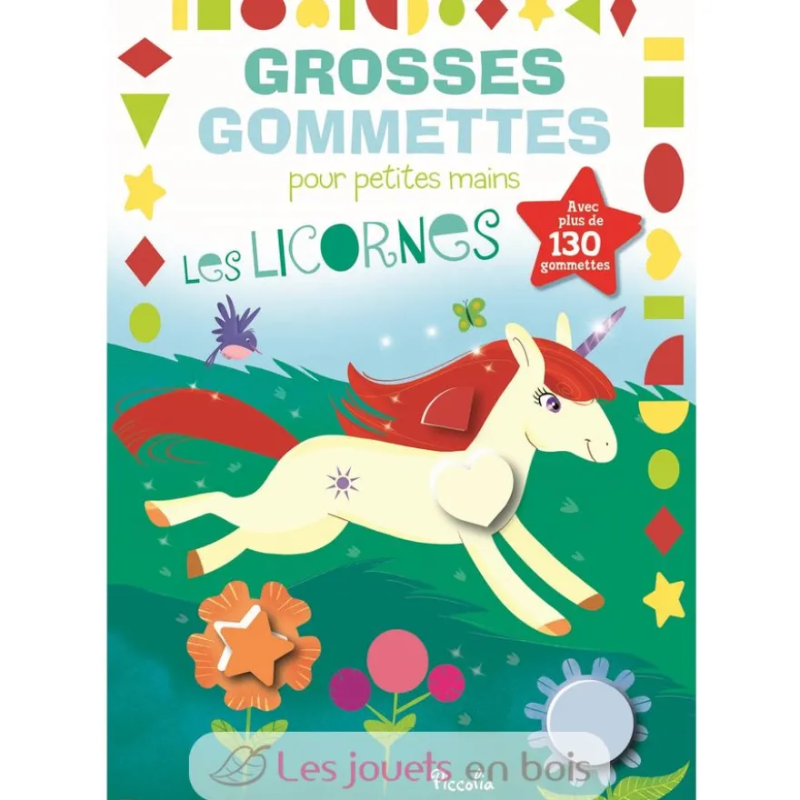 Grosses gommettes les licornes - Piccolia