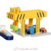 Grue portuaire en bois jaune - Goki