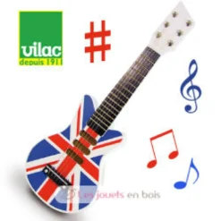 Guitare rock Union Jack - Vilac