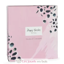 Happy Blush Doudou Pompon Rose - Doudou et Compagnie