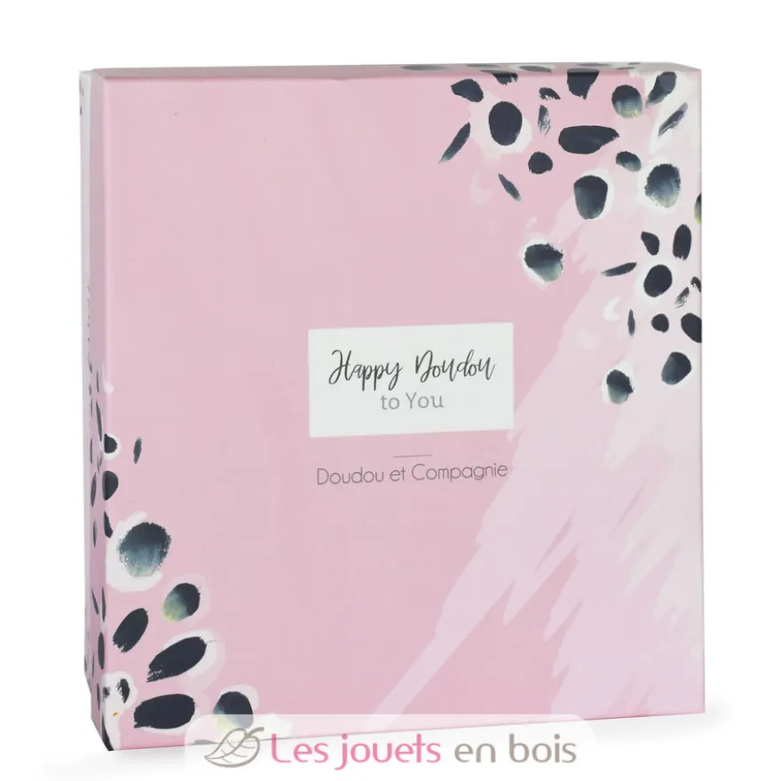 Happy Blush Doudou Pompon Rose - Doudou et Compagnie
