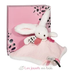 Happy Blush Doudou Pompon Rose - Doudou et Compagnie