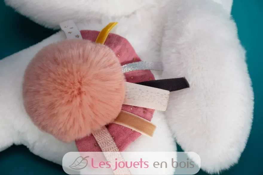 Happy Boho Lapin Pompon Terracota - Doudou et Compagnie
