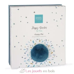 Happy Pop Doudou Pompon Paon - Doudou et Compagnie