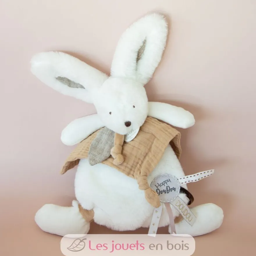 Happy Wild Doudou Pompon Naturel - Doudou et Compagnie