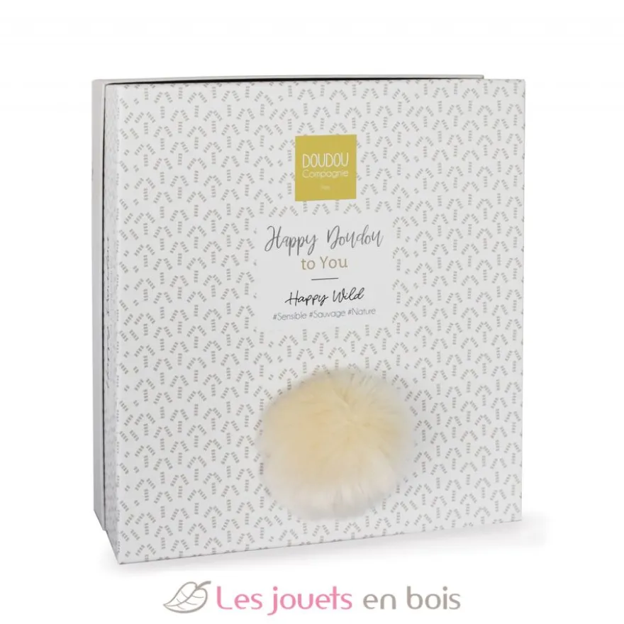 Happy Wild Doudou Pompon Naturel - Doudou et Compagnie
