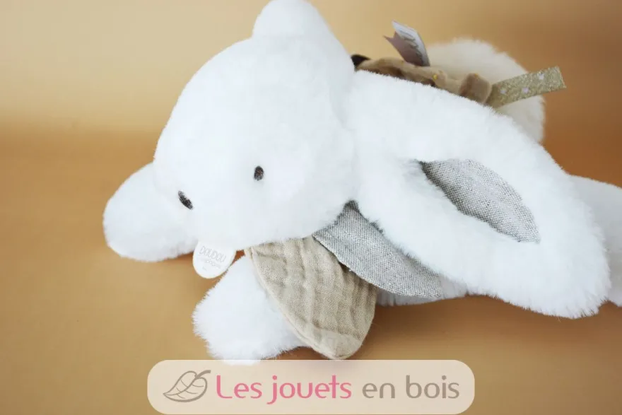 Happy Wild Lapin Pompon Naturel - Doudou et Compagnie