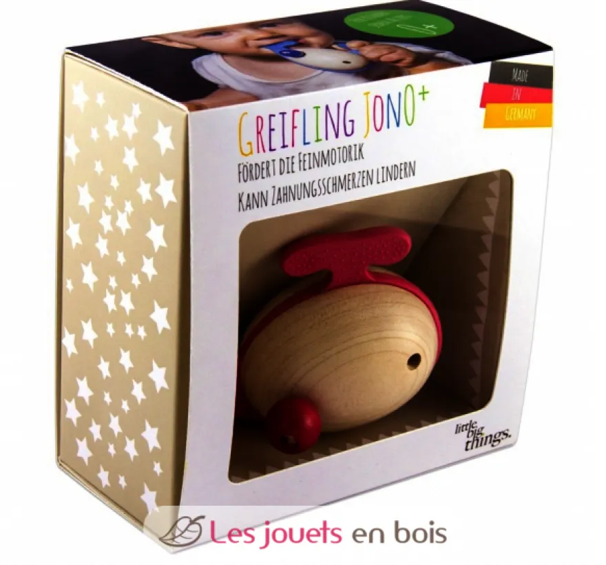 Hochet Baleine Jon0+ rose - Little Big Things
