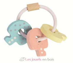 Hochet clés pastel - Plan Toys