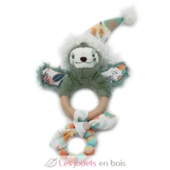 Hochet d'activités Jélékros lion gris vert Déglingos