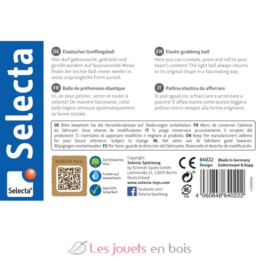 Hochet Danse des étoiles bleu - Selecta
