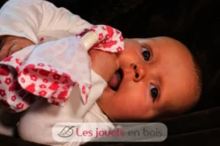 Hochet Doudou Bib0+ rose - Little Big Things