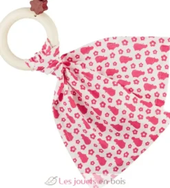 Hochet Doudou Bib0+ rose - Little Big Things