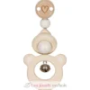 Hochet en bois avec clip Ours - Goki