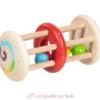 Hochet en bois double cage à grelot - Goki