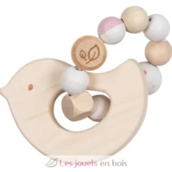 Hochet en bois flexible Oiseau - Goki