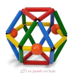 Hochet en bois Grabber Multicolore - Bass & Bass