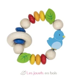 Hochet en bois oiseau - Goki