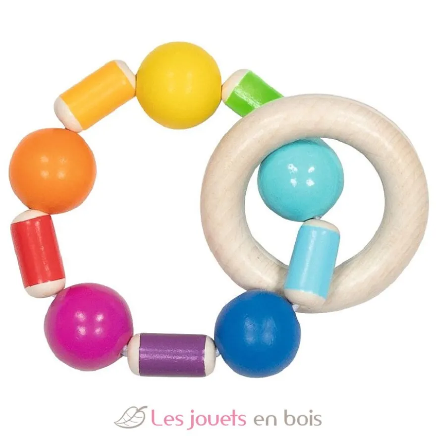 Hochet flexible arc-en-ciel - Goki