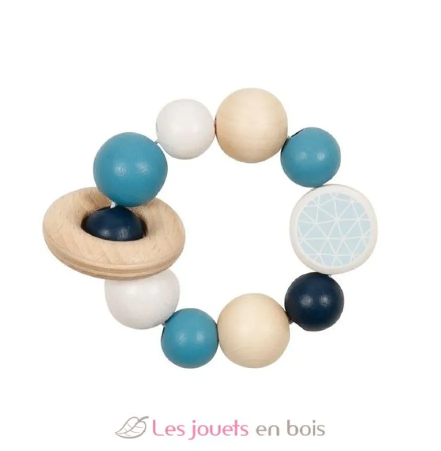 Hochet flexible Tendance bleu - Heimess