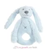 Hochet Lapin Richie bleu - Happy Horse