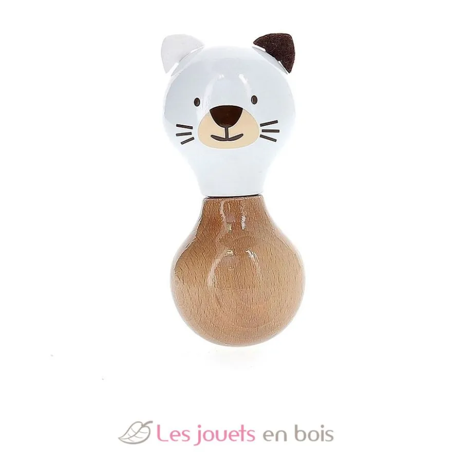 Hochet Maracas Mariette la minette blanc - Vilac