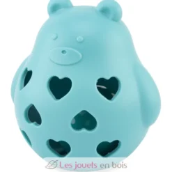 Hochet ourson bleu en silicone - Ulysse