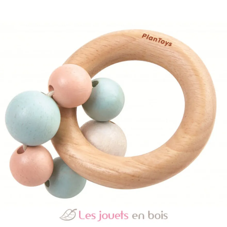 Hochet perles pastel - Plan Toys