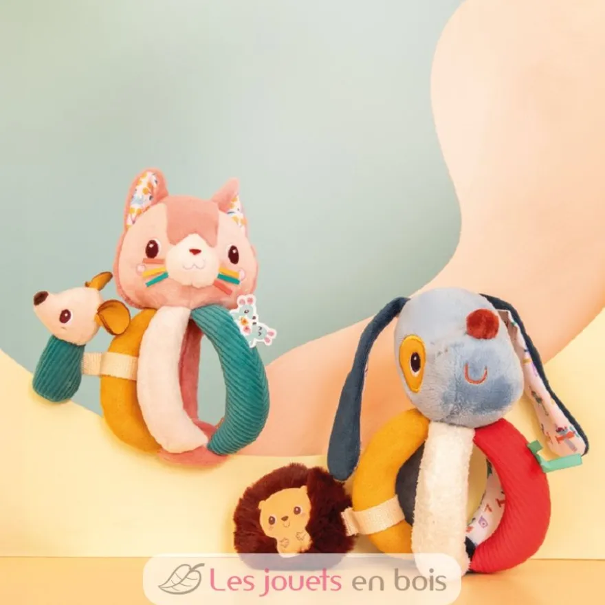 Hochet à poignées Jeanne le chat - Lilliputiens