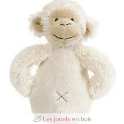 Hochet singe Mickey Blanc crème - Happy Horse