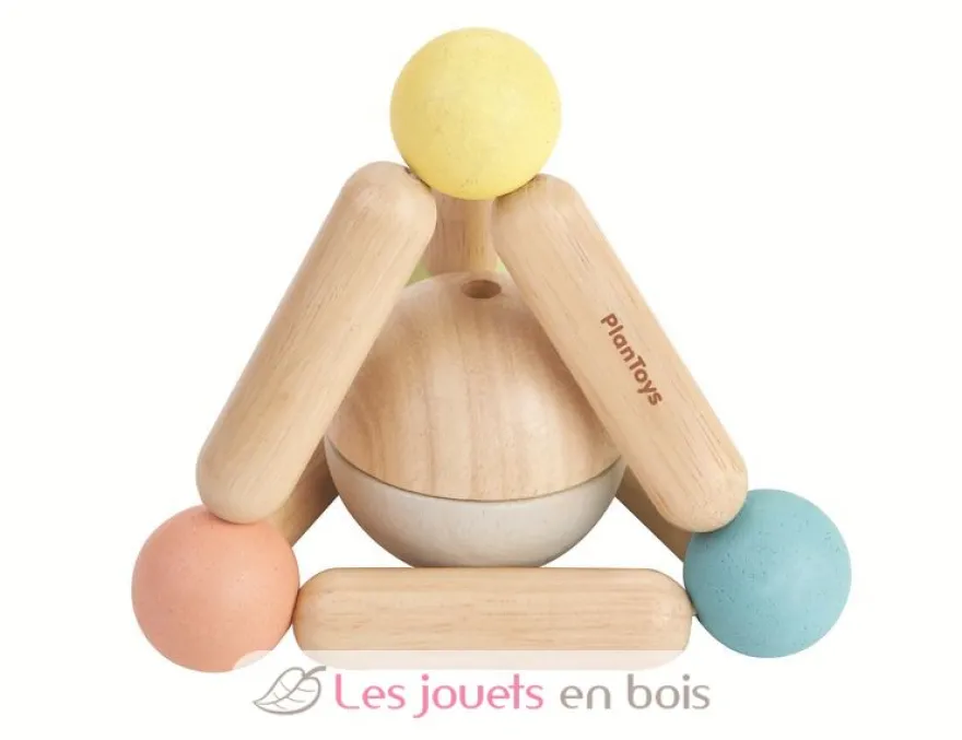 Hochet triangle pastel - Plan Toys