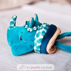 Hochet vibrant Marius le rhinocéros bleu - Lilliputiens