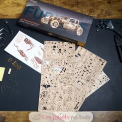 Hot Rod Furious Mouse - Puzzle 3D mécanique en bois - Ugears