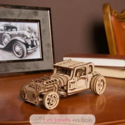 Hot Rod Furious Mouse - Puzzle 3D mécanique en bois - Ugears