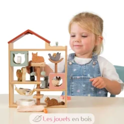 Hôtel pour chats en bois - Tender Leaf Toys