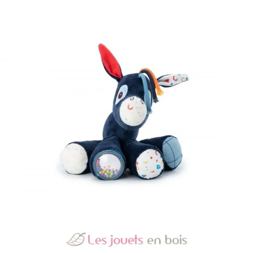 Ignace au galop âne sonore bleu Lilliputiens
