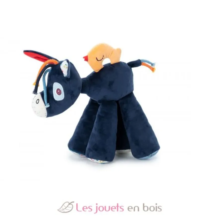 Ignace au galop âne sonore bleu Lilliputiens