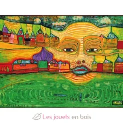 Irinaland sur les Balkans de Hundertwasser - Puzzle Michèle Wilson