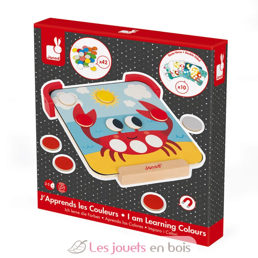 J'apprends les couleurs - Pastilles magnétiques - Janod