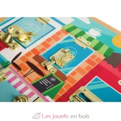 Jeu d'activités loquets et serrures en bois - Bigjigs Toys