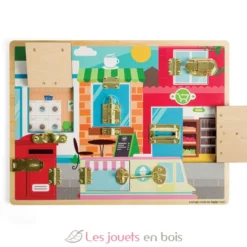Jeu d'activités loquets et serrures en bois - Bigjigs Toys