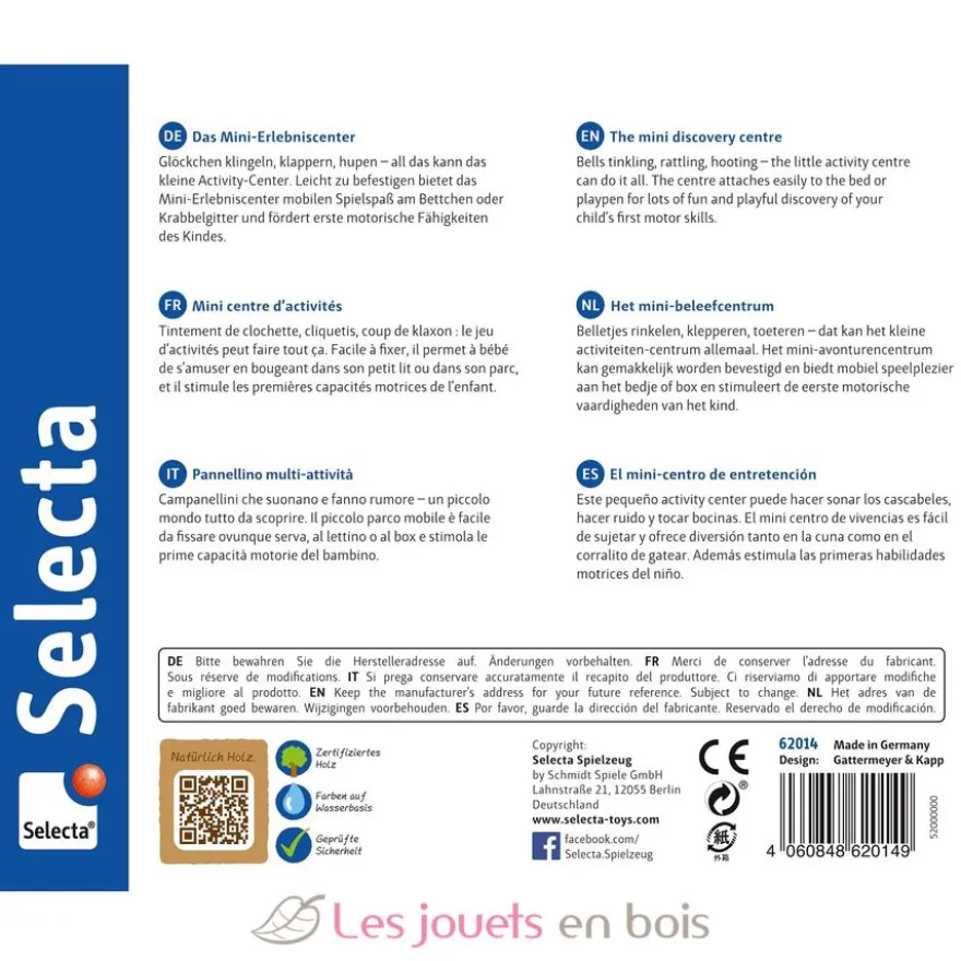 Jeu d'activités Tavolini - Selecta