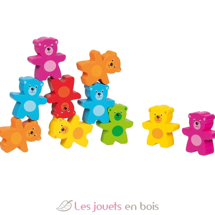 Jeu d'adresse oursons colorés - Goki