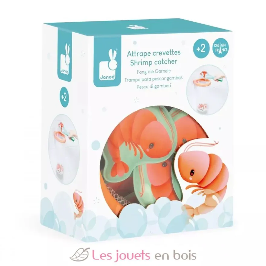 Jeu de bain Attrape-Crevettes rose orange - Janod