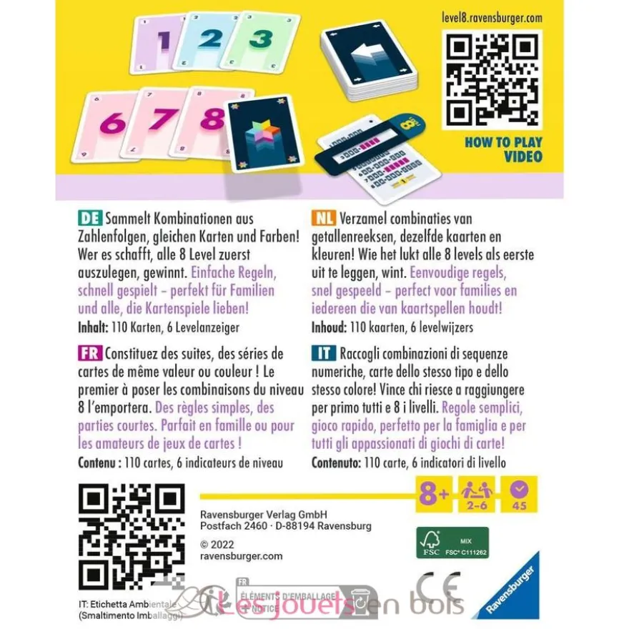 Jeu de cartes Level 8 - Ravensburger