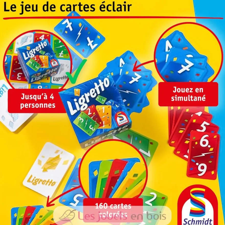 Jeu de cartes Ligretto rouge - Schmidt Spiele