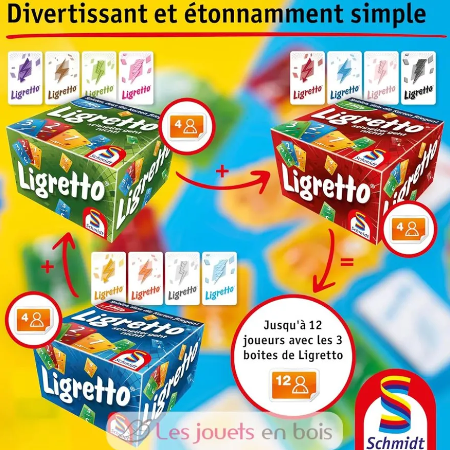 Jeu de cartes Ligretto rouge - Schmidt Spiele