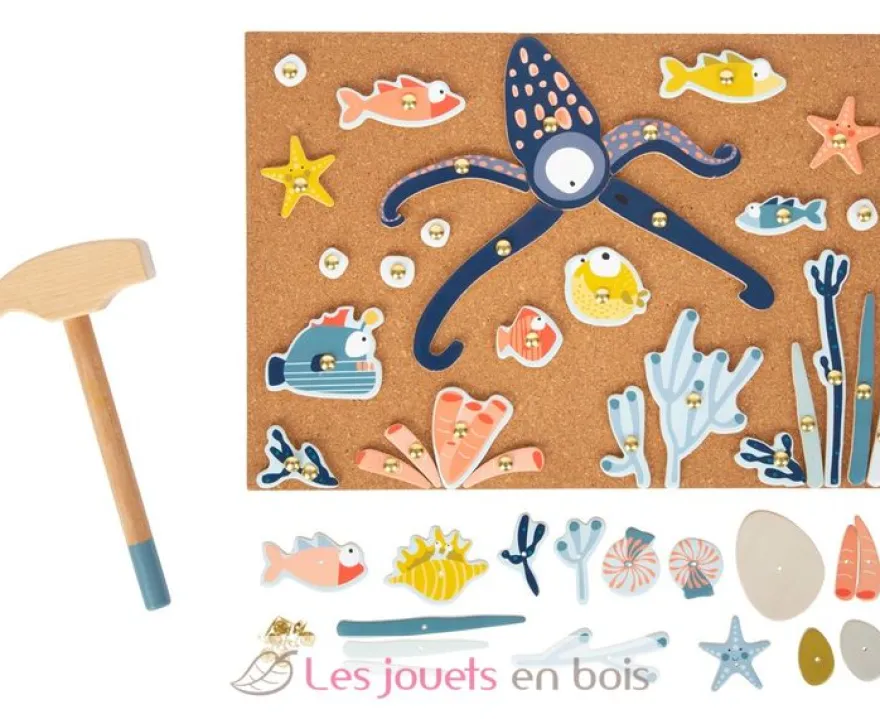 Jeu de clous La mer bleu Small Foot Compagny