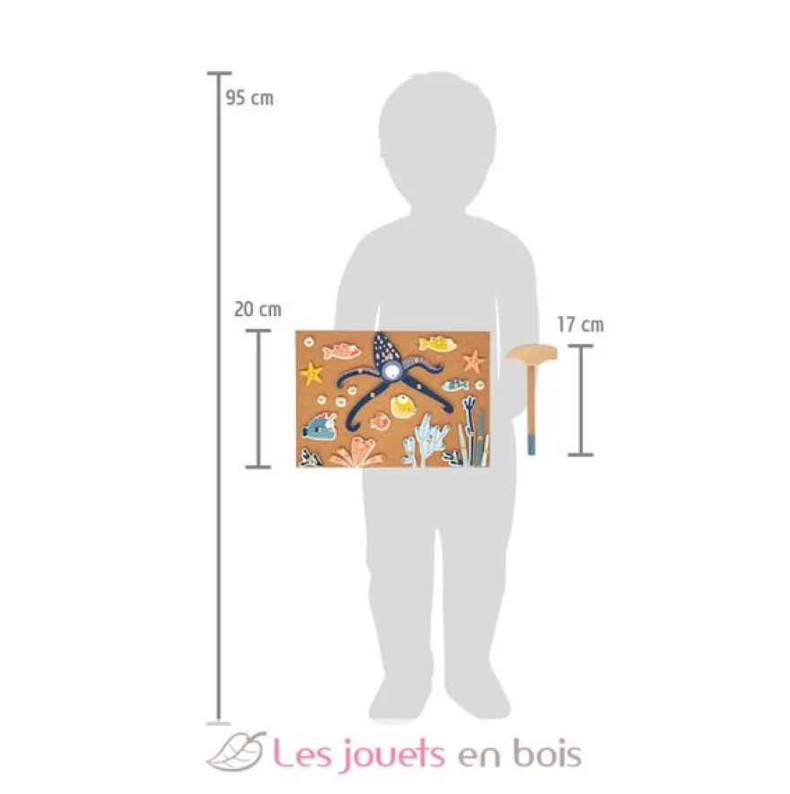 Jeu de clous La mer bleu Small Foot Compagny